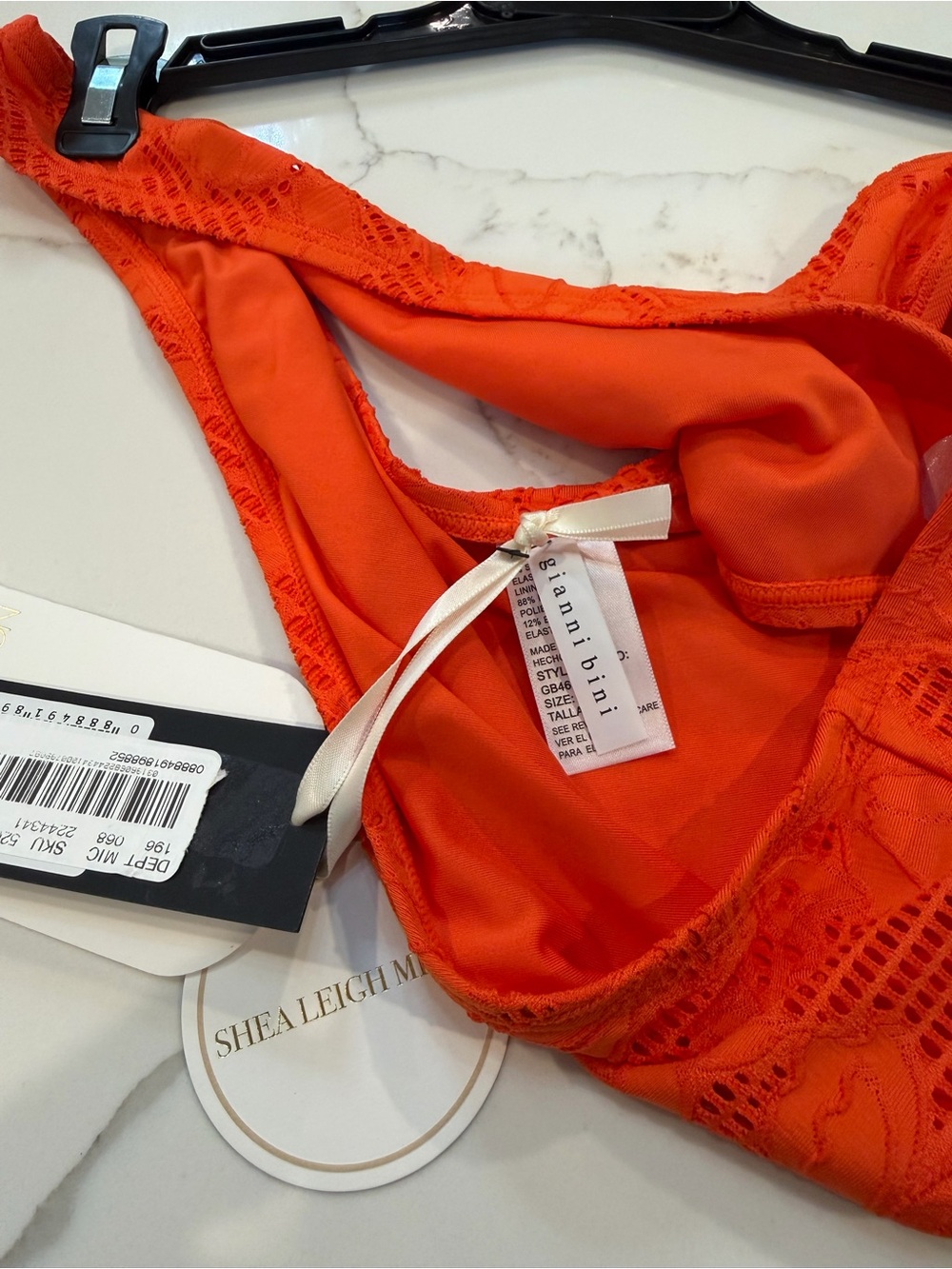 Gianni Bini/Shea Leigh Mills Red Lace Bandeau Bikini Set - Picture 11 of 12